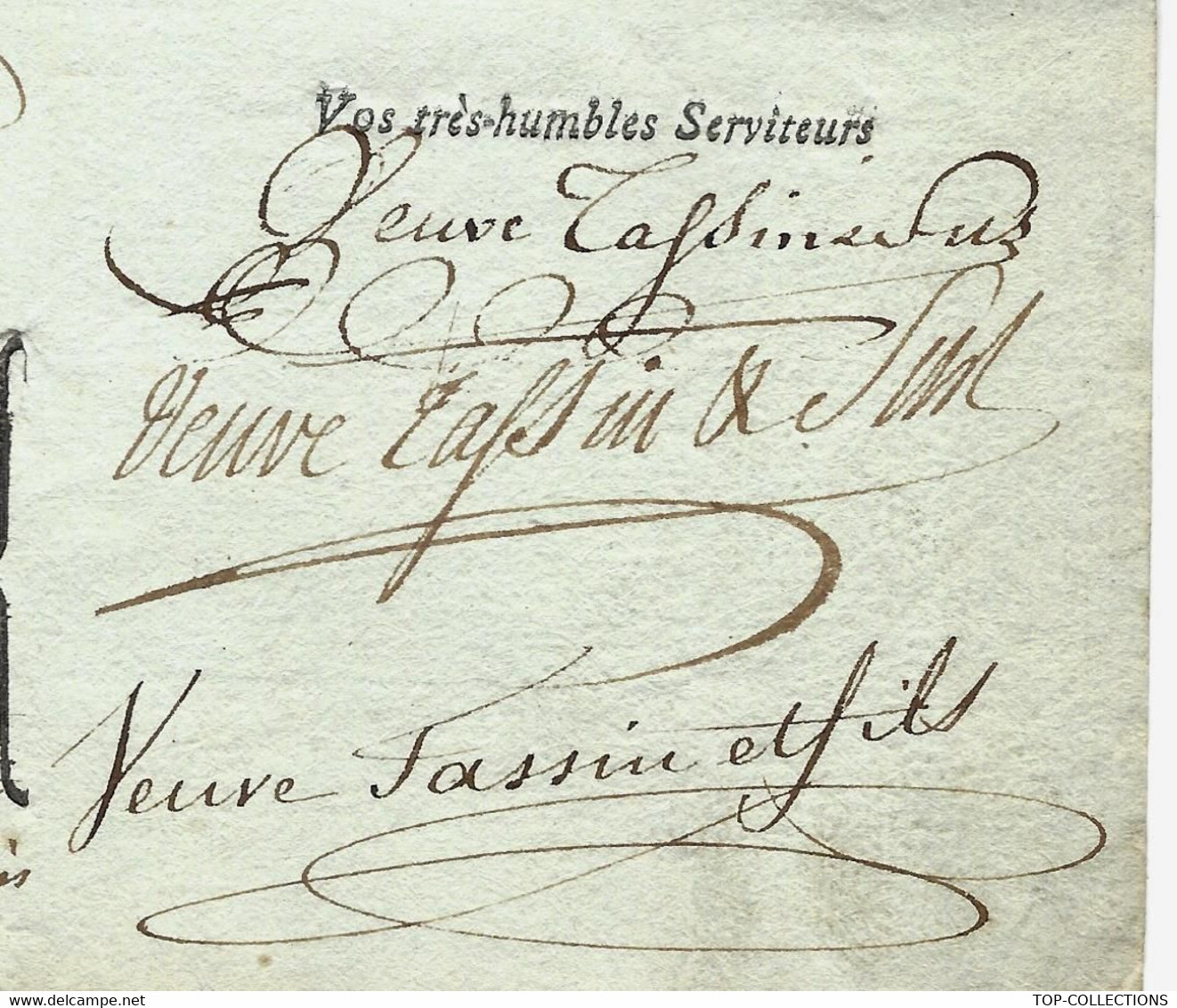 1786 PARIS BANQUE BANQUIERS  TASSIN DE MOULLAINE FAMILLE GENEALOGIE SIGNATURES => QUERIAU Clermont Ferrand VOIR SCANS - Historische Documenten