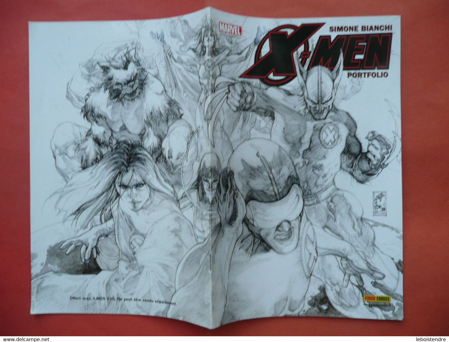 X MEN PORTFOLIO JUILLET 2009 SIMONE BIANCHI MARVEL PANINI COMICS - XMen