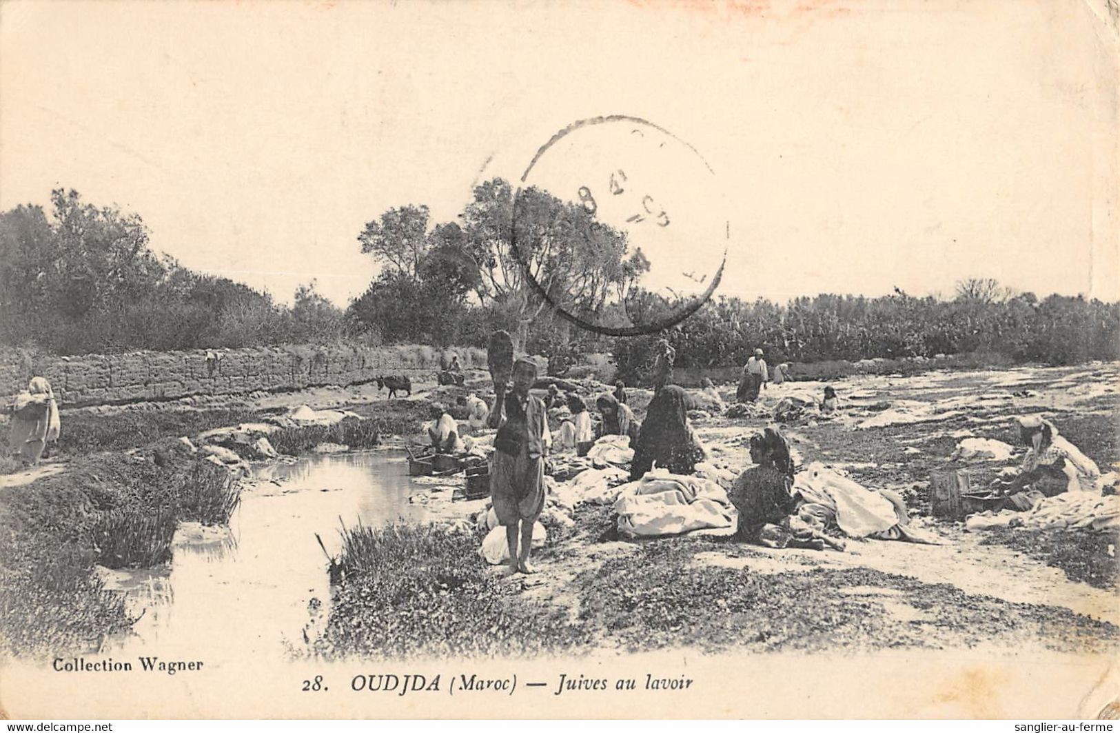 CPA MAROC OUDJDA JUIVES AU LAVOIR - Other & Unclassified