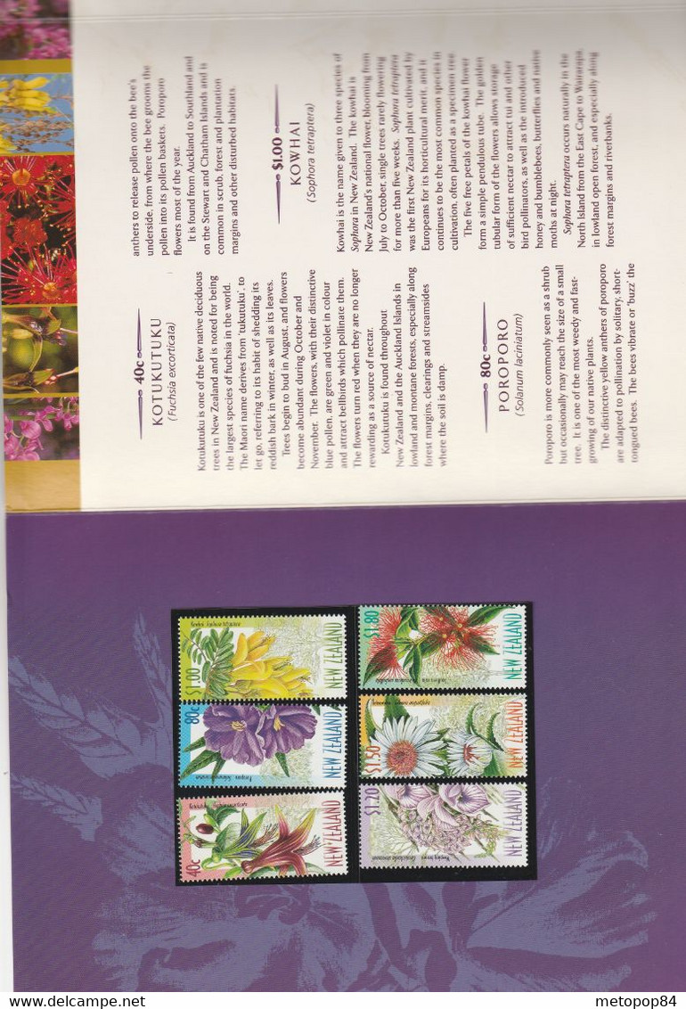 New Zealand 1999 Native Tree Flowers Presentation Pack - Briefe U. Dokumente