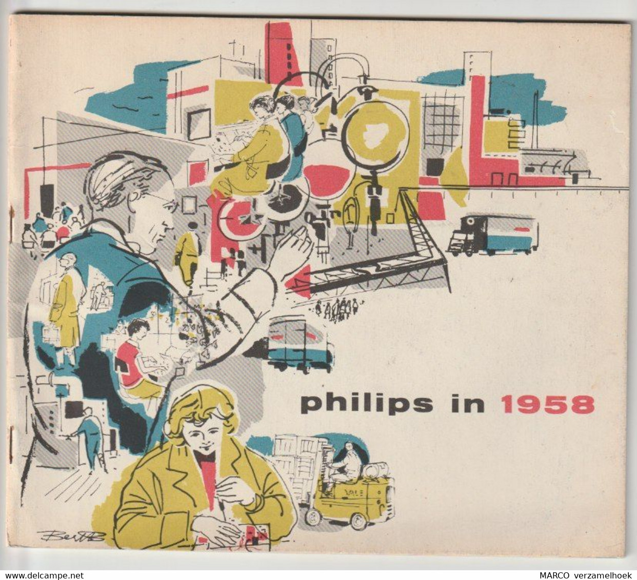Brochure-leaflet Philips: Philips In 1958 Eindhoven (NL) - Literatur & Schaltpläne