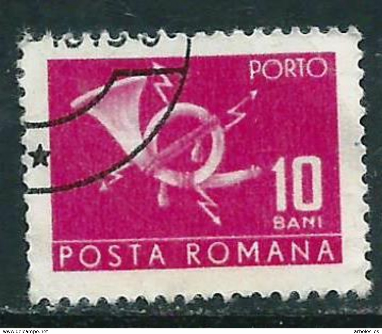 RUMANIA - EMISION EN PAREJAS - AÑO 1967 - Nº  CATALOGO  YVERT 0129B TAXAS - USADO - Fiscaux