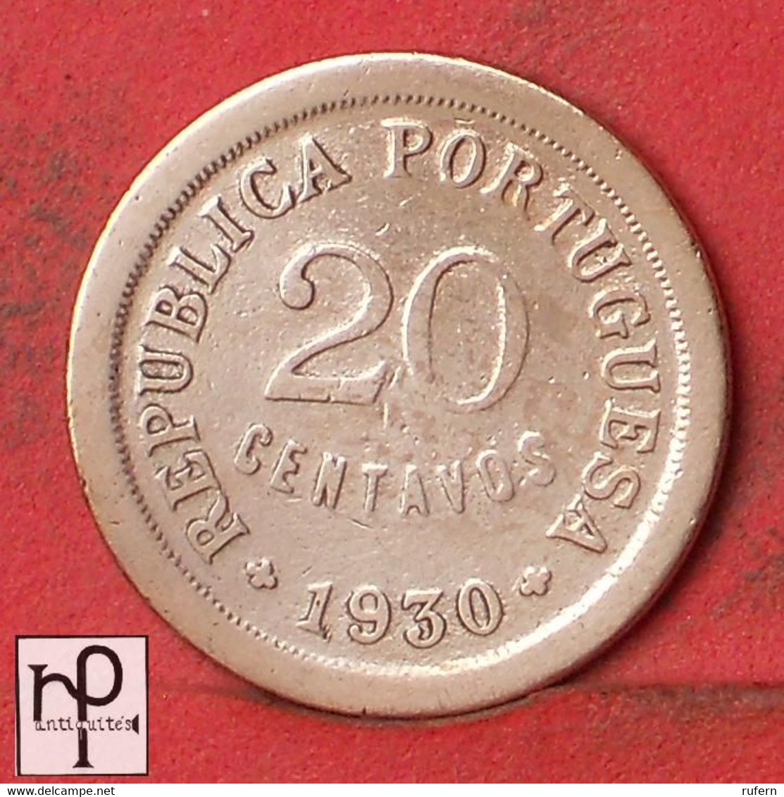 CAPE VERDE 20 CENTAVOS 1930 -    KM# 3 - (Nº47635) - Cape Verde