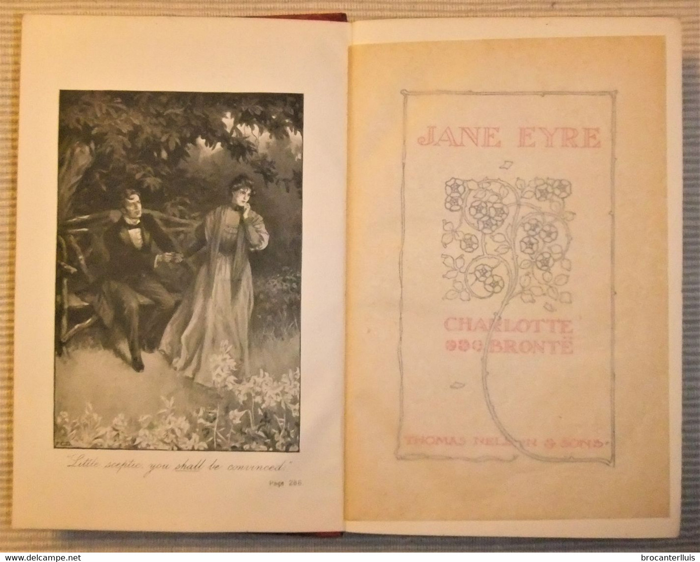 JANE EYRE De CHARLOTTE BRONTË ED. 1902 THOMAS NELSON & SONS - Autobiographien