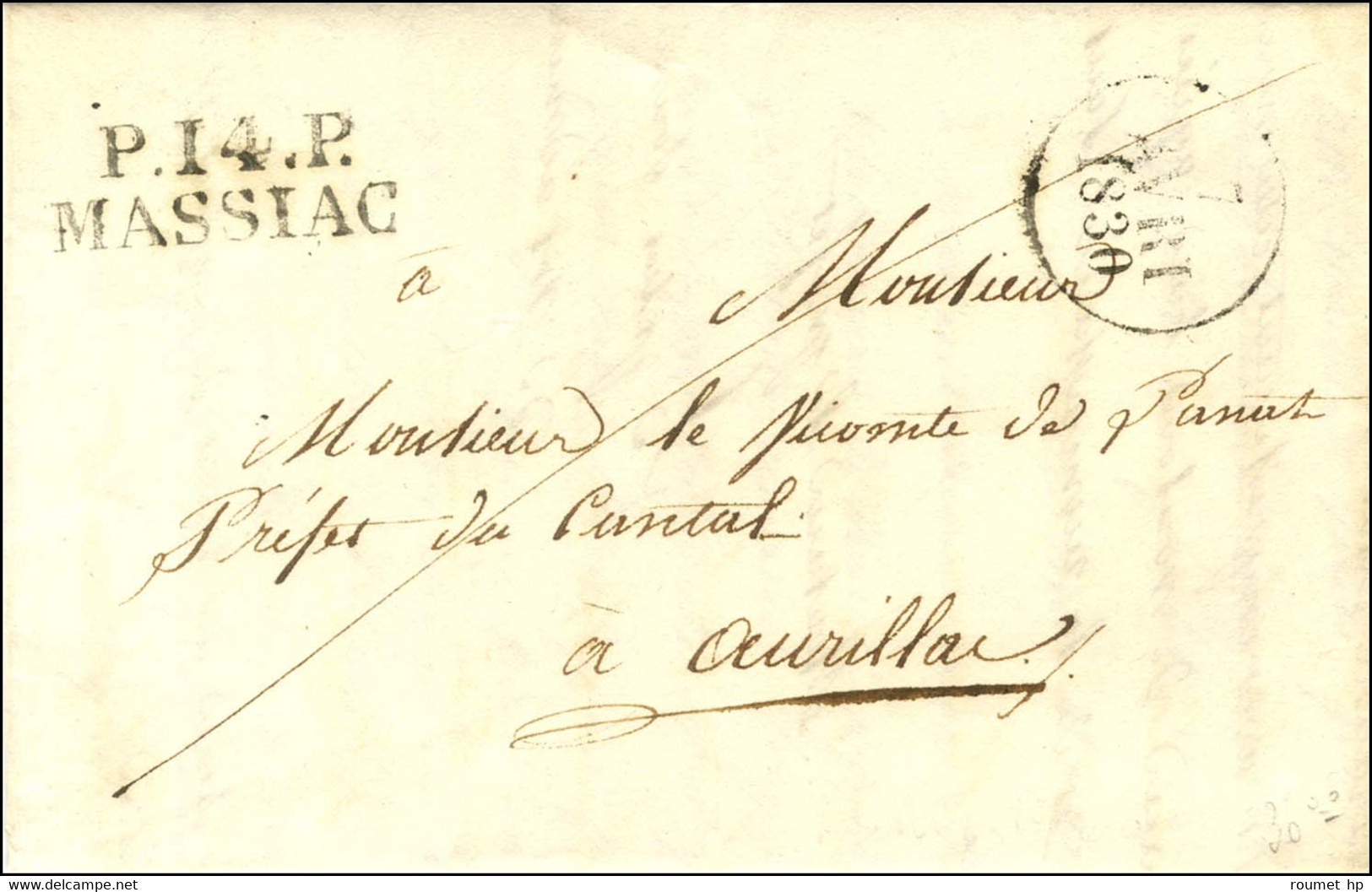 P.14.P. / MASSIAC, Dateur A. 1830. - SUP. - 1801-1848: Precursors XIX