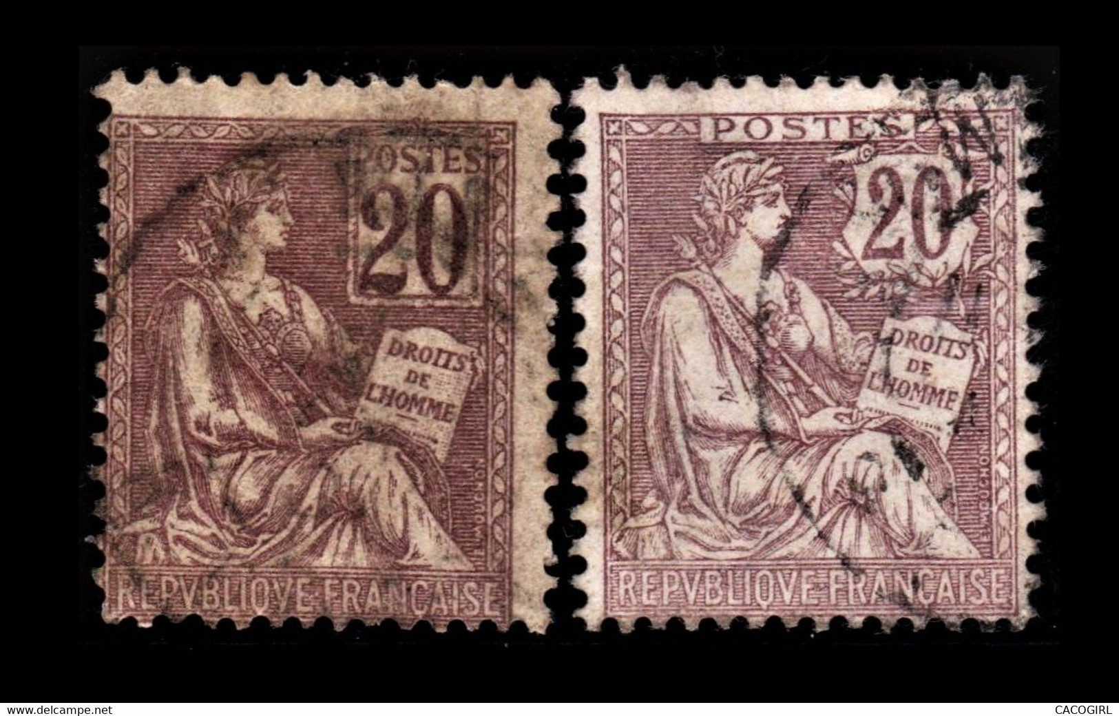 1900-1920  France > Type Mouchon > Oblitérés > - Used Stamps