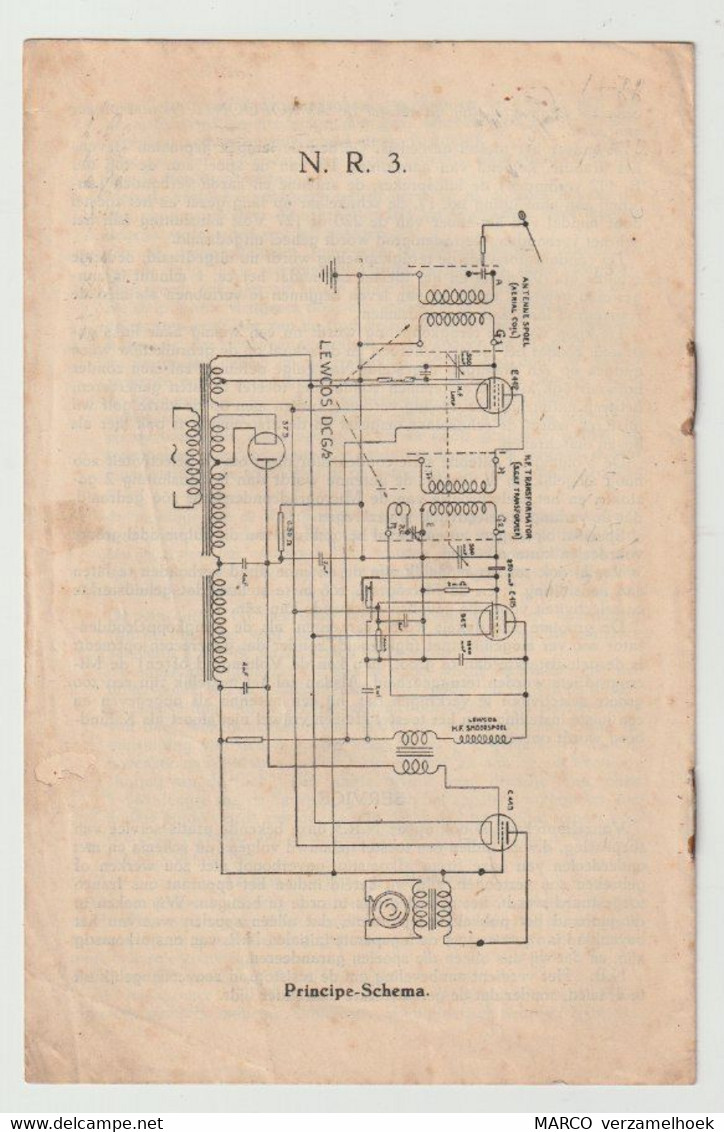 Brochure-leaflet NIJKERK's Radio N.V. Amsterdam (NL) - Literatuur & Schema's