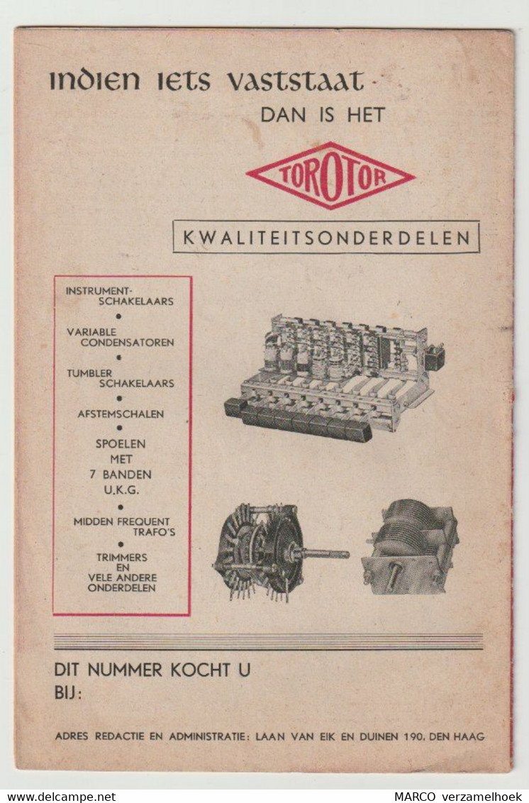 Brochure-leaflet 3. Haraf Radio Den Haag G.I.C. Post Radio Producten (NL) - Littérature & Schémas