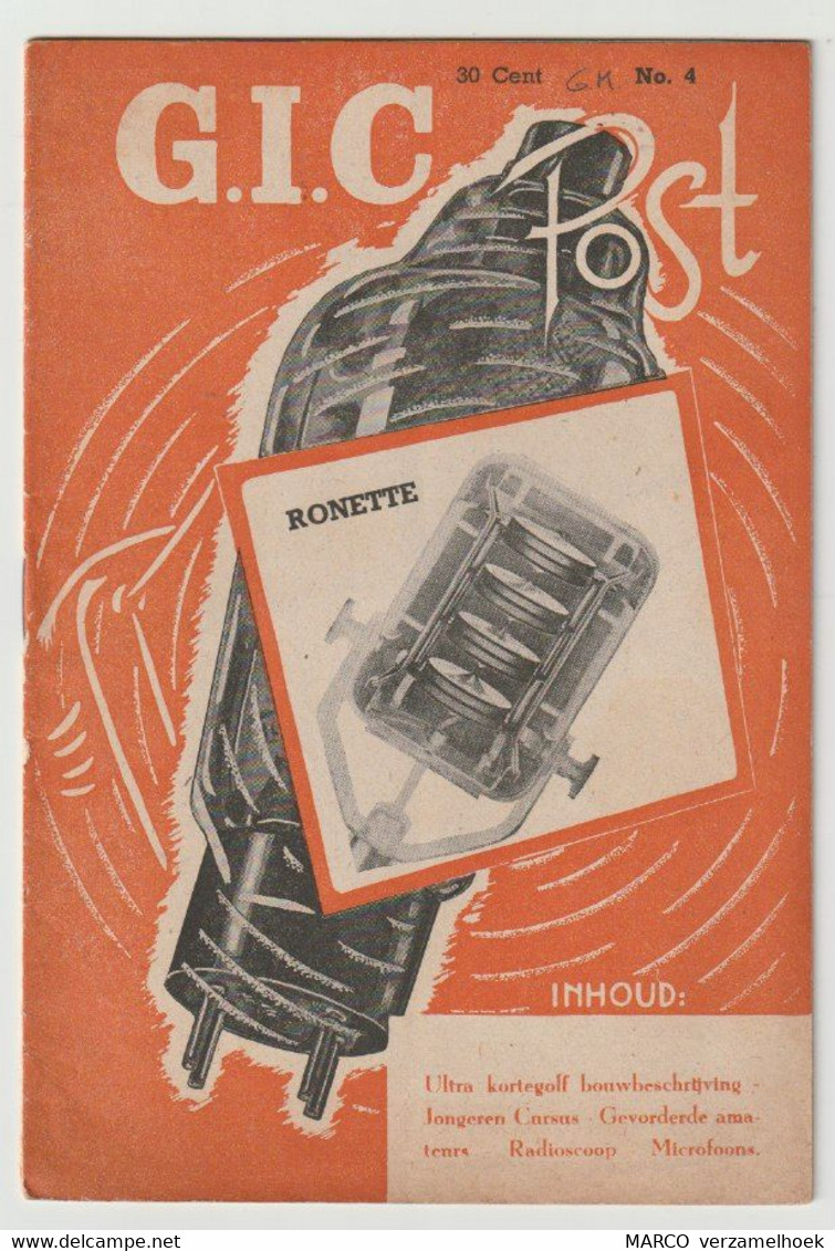 Brochure-leaflet 4. Haraf Radio Den Haag G.I.C. Post Radio Producten (NL) - Literatuur & Schema's