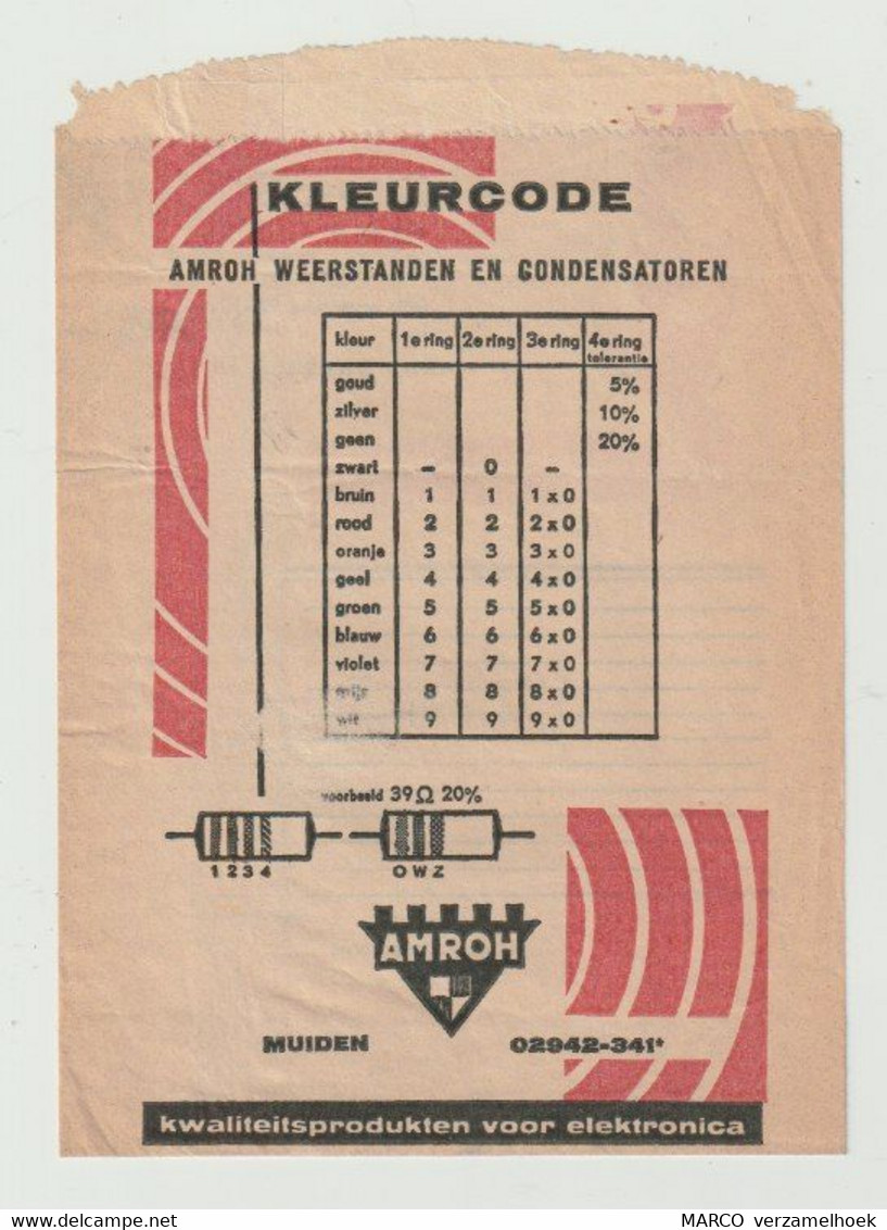 Zakje AMROH Radio Onderdelen Muiden (NL) - Literatuur & Schema's