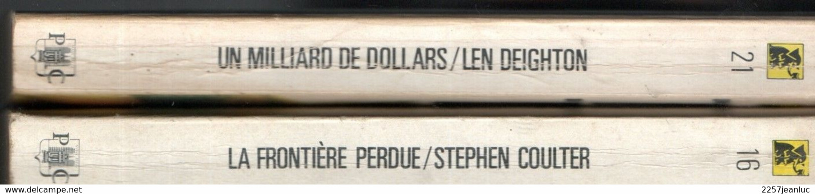 Lot 2 Romans Espionnage  De 1969 * La Frontière Perdue & Un Milliard De Dollars  N: 16 & 21 - Presses De La Cité