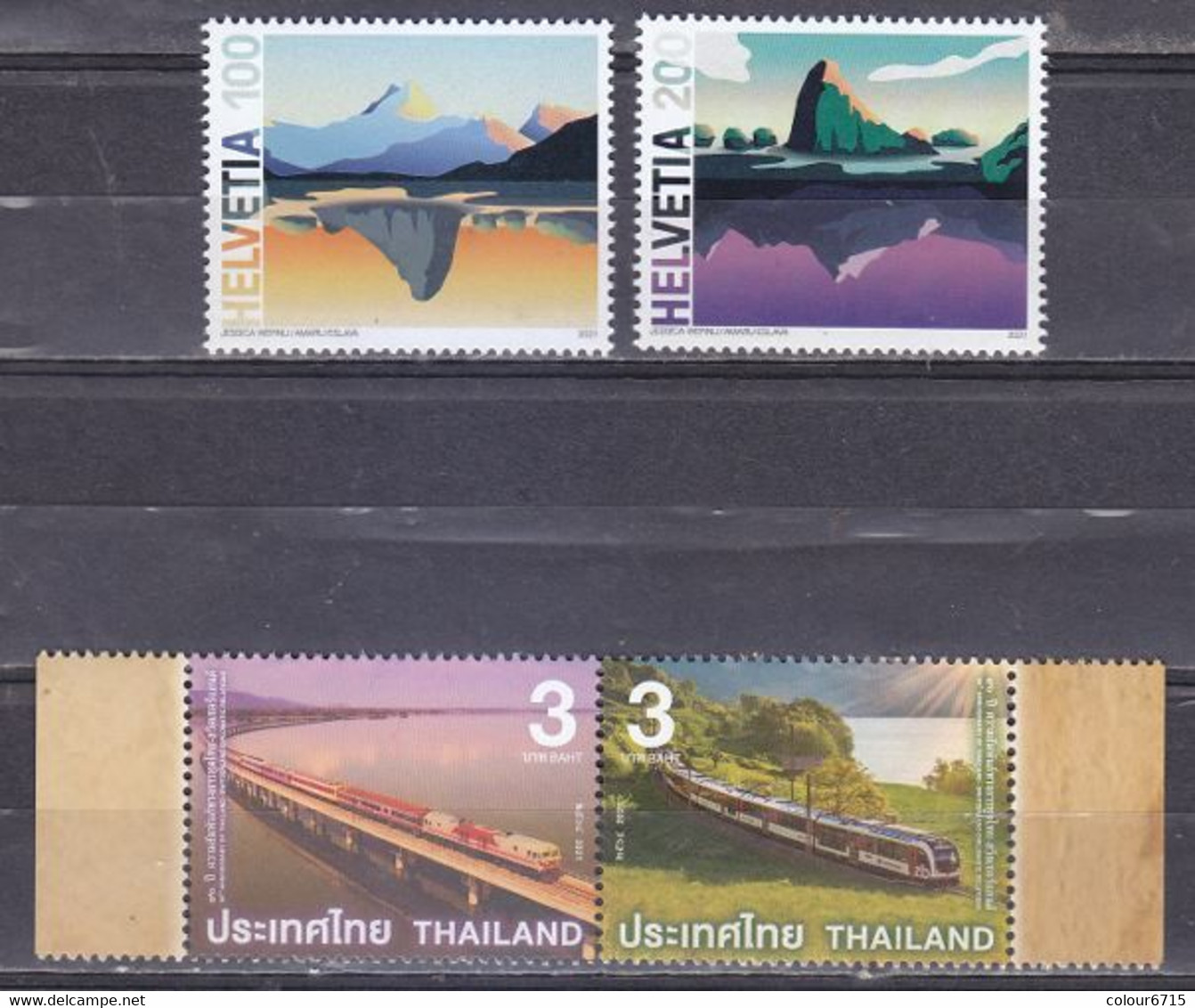 Switzerland/Thailand 2021 Joint Issue — The 90th Anniversary Of Diplomatic Relations Stamps 2 Sets Of 4v MNH - Neufs