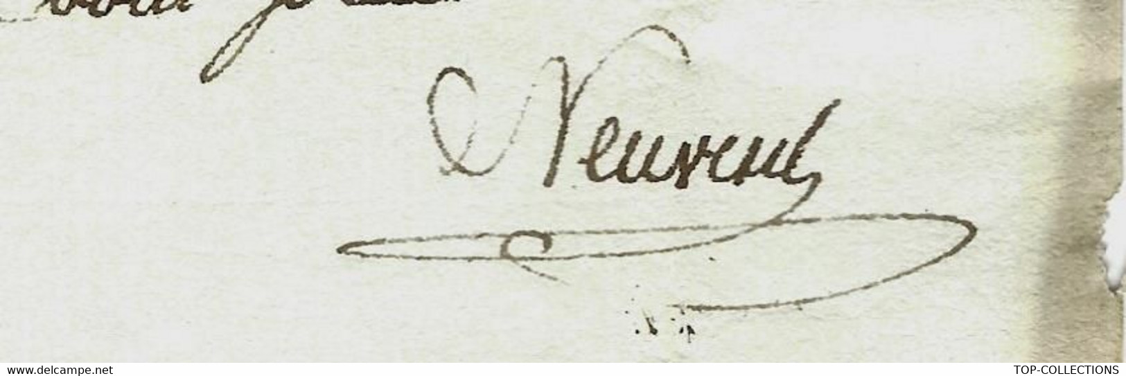 1806 INDUSTRIE VERRERIE DE ST BERAIN Sign. « Neuvesel » => CLOCHES FONDERIE AU MONTET Perrecy Les Forges Saone Et Loire - Sonstige & Ohne Zuordnung