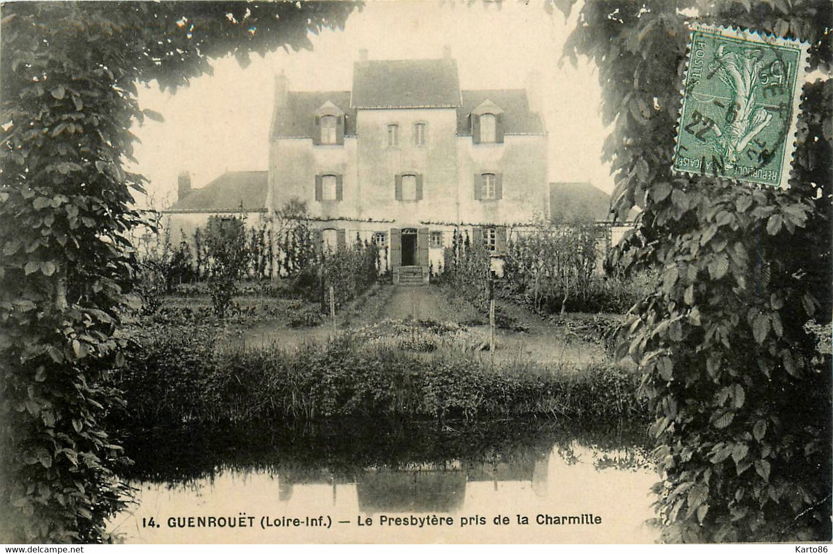 Guenrouët * Le Presbytère Pris De La Charmille - Guenrouet