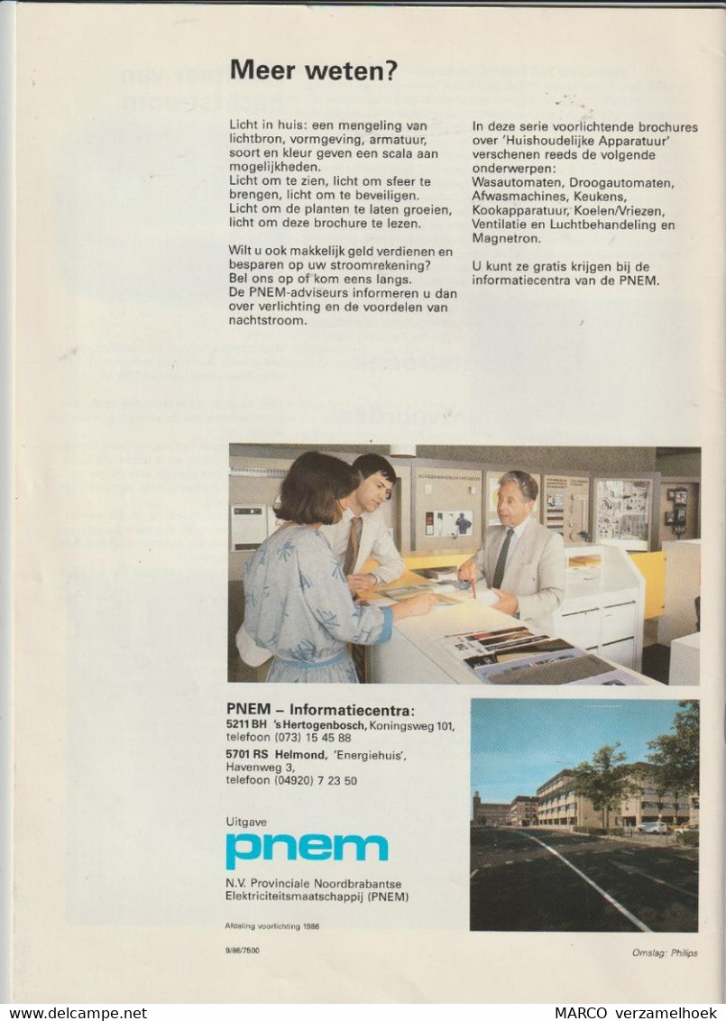 Brochure-leaflet PNEM Voorlichting 's-Hertogenbosch-helmond (NL) 1986 - Littérature & Schémas