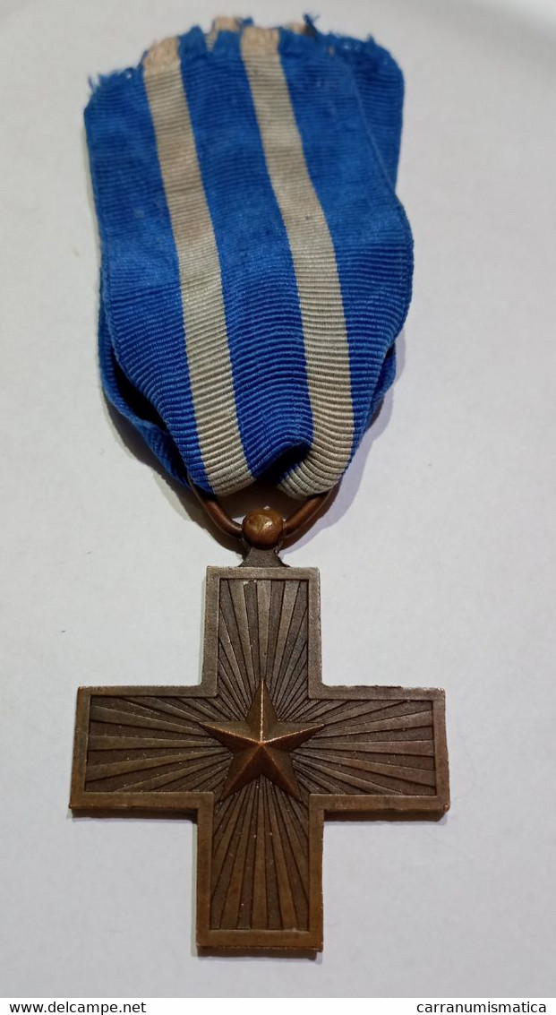 WWI - CROCE Al MERITO Di GUERRA (Regno D' Italia - Vittorio Emanuele III) Nastro Originale - Croix / Cross - Italia