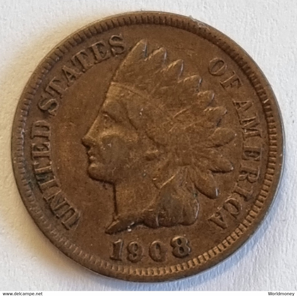 United States 1 Cent 1908 - 1859-1909: Indian Head