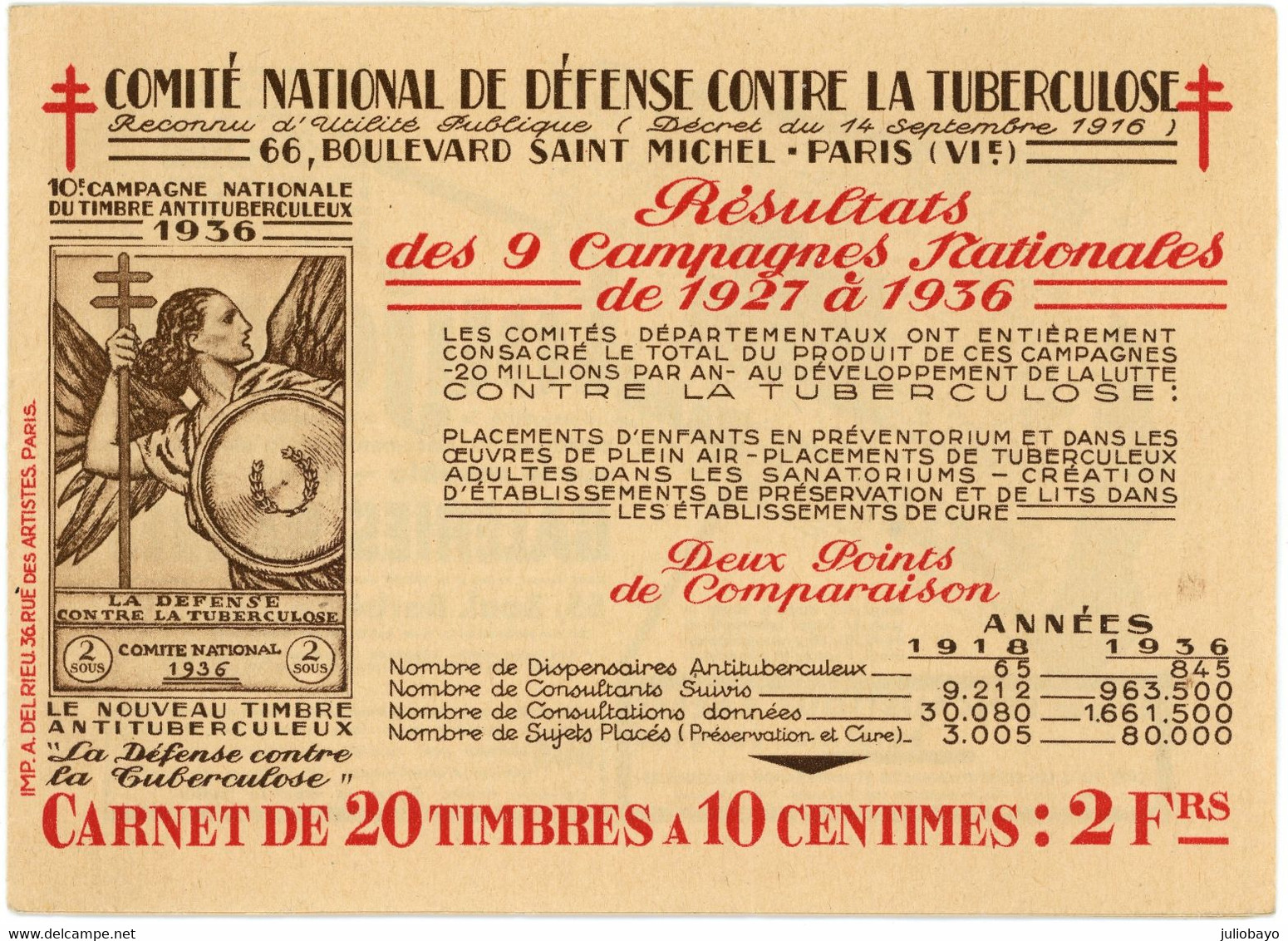 1936 Carnet Antituberculeux Avec Pub Nestlé,cacao Chocolat Suchard,Fly-Tox Insecticide - Autres & Non Classés