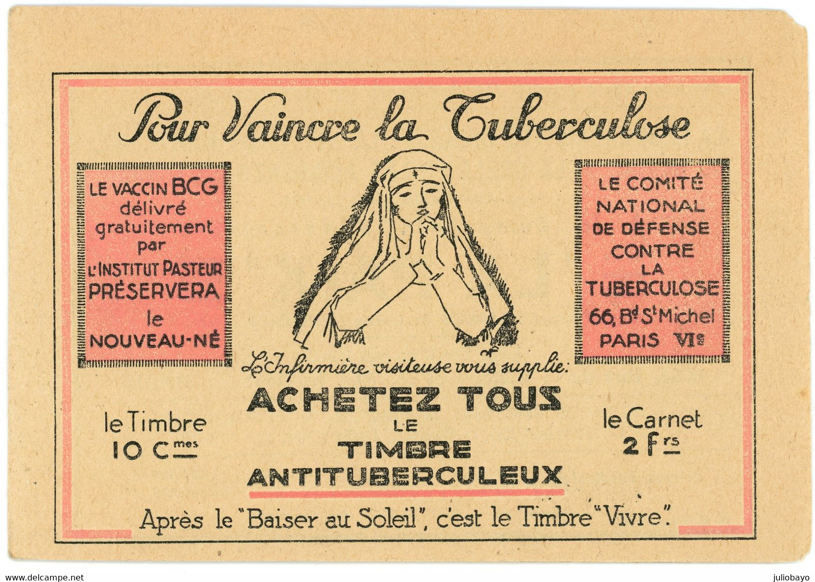 Carnet Anti Tuberculeux - Other & Unclassified