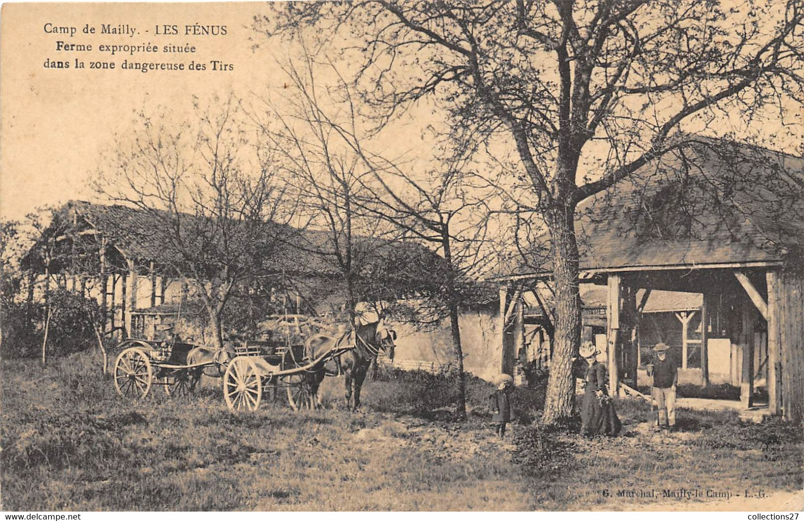 10-CAMP-DE-MAILLY-LES FENUS- FERME EXPROPRIÉE SITUÉE DANS LA ZONE DANGEREUSE DES TIRS - Mailly-le-Camp