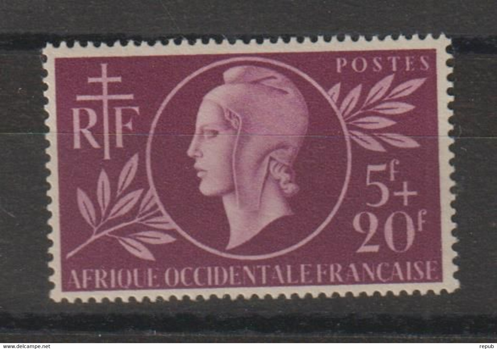AOF 1944 Entraide Française 1, 1 Val * Charnière MH - Unused Stamps