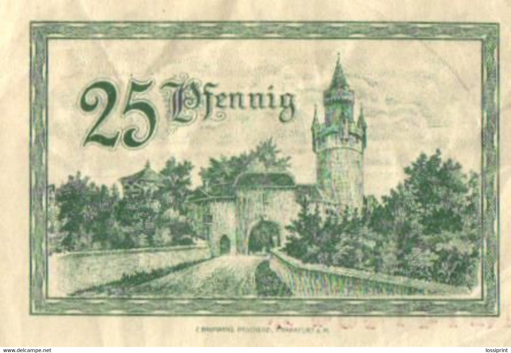 Germany Notgeld:Stadt Friedberg Hessen 25 Pfennig, 1919 - Verzamelingen