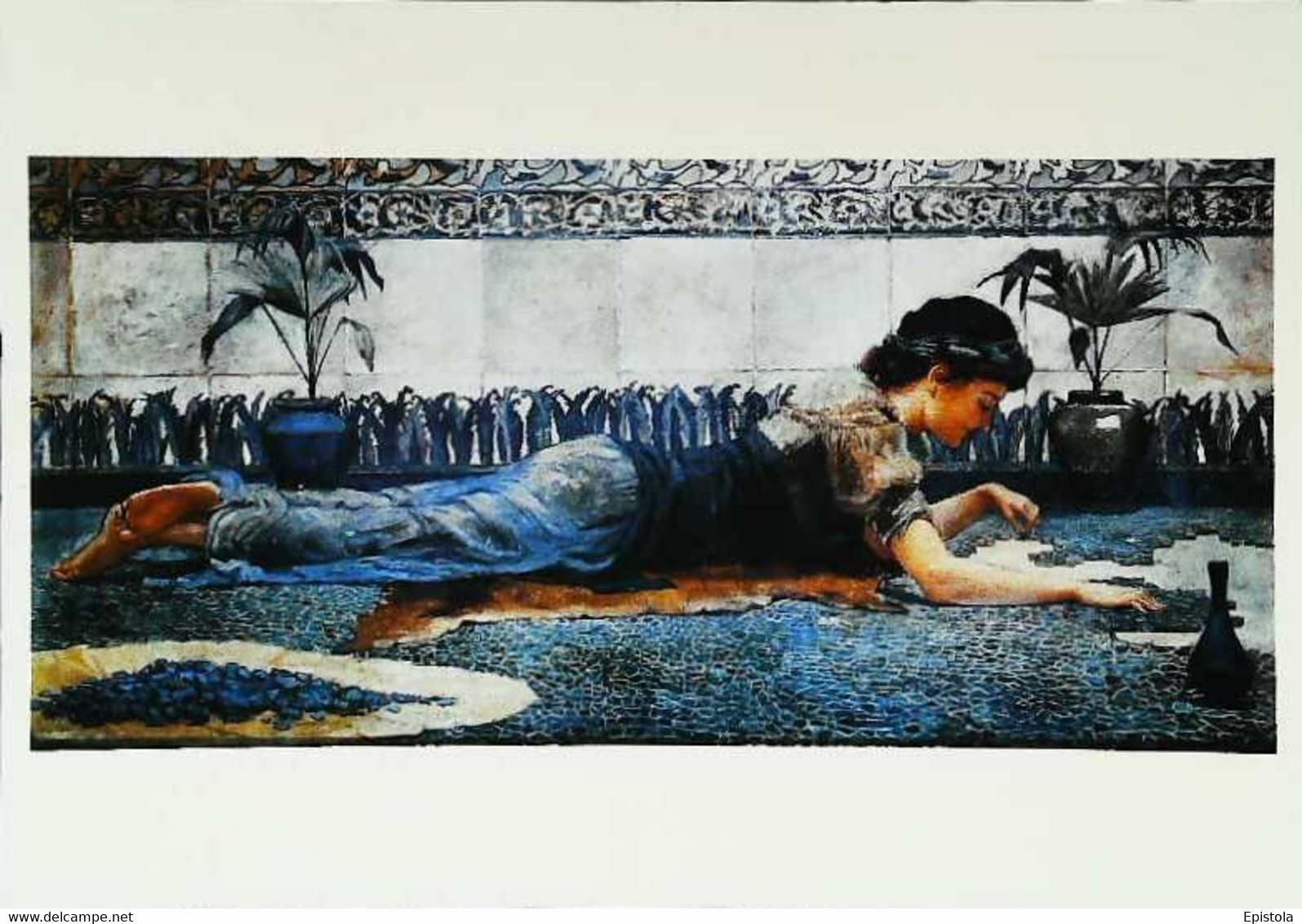 ►  Edward Matthew Hale - Blue Mosaic - Femme Orientale - Halle, Will