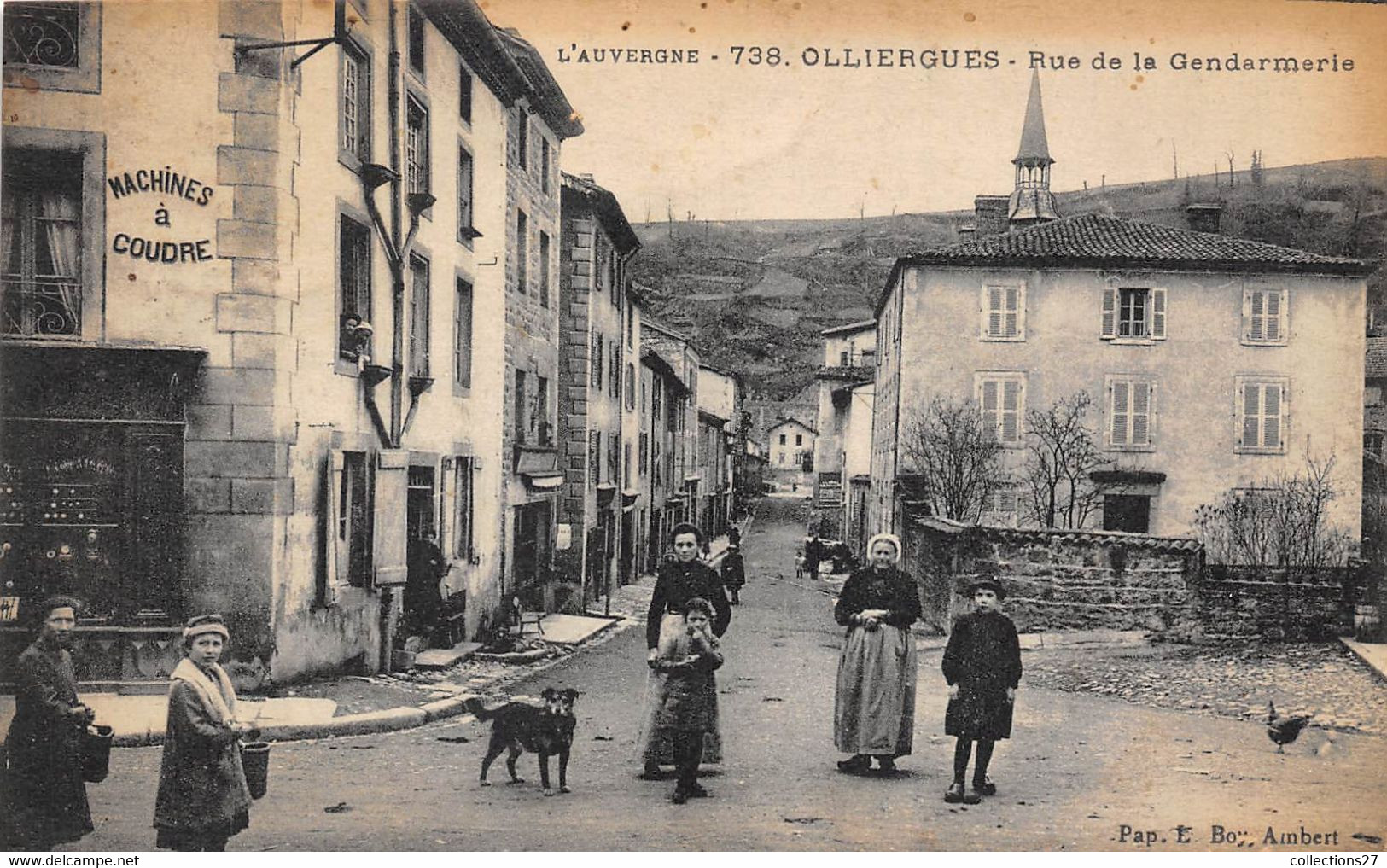 63-OLLIERGUES- RUE DE LA GENDARMERIE - Olliergues