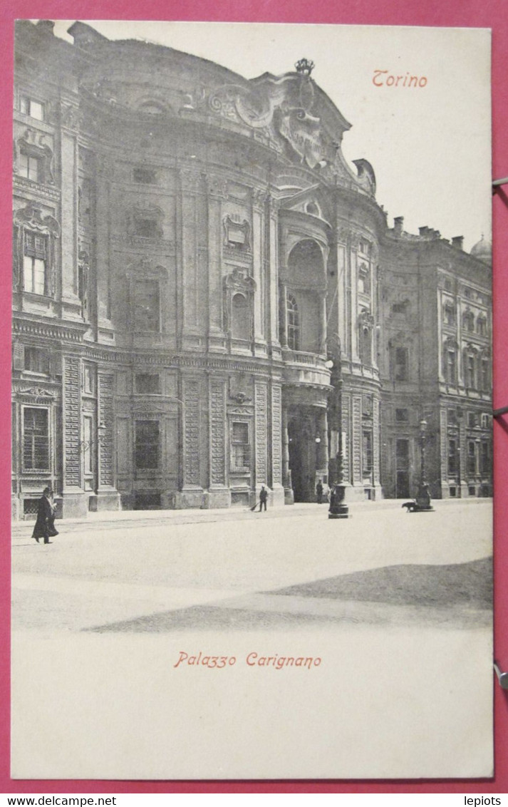 Italie - Torino - Palazzo Carignano - CPA Précurseur En Excellent état - R/verso - Castello Del Valentino