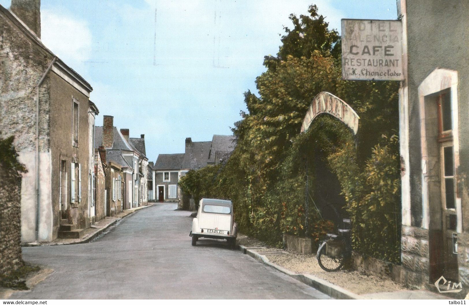 49 - Seiches Sur Le Loir - Matheflon - Rue De Verdun - Café Chancelades - 2 CV - Seiches Sur Le Loir