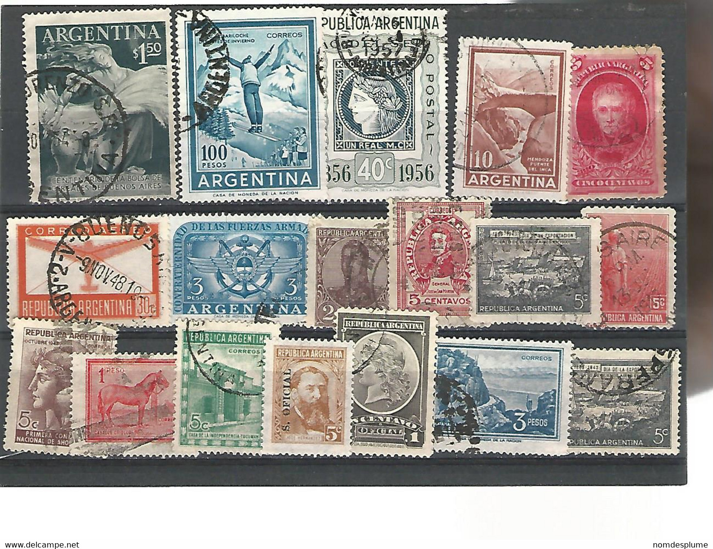 55221 ) Collection Argentina Postmark Official - Colecciones & Series