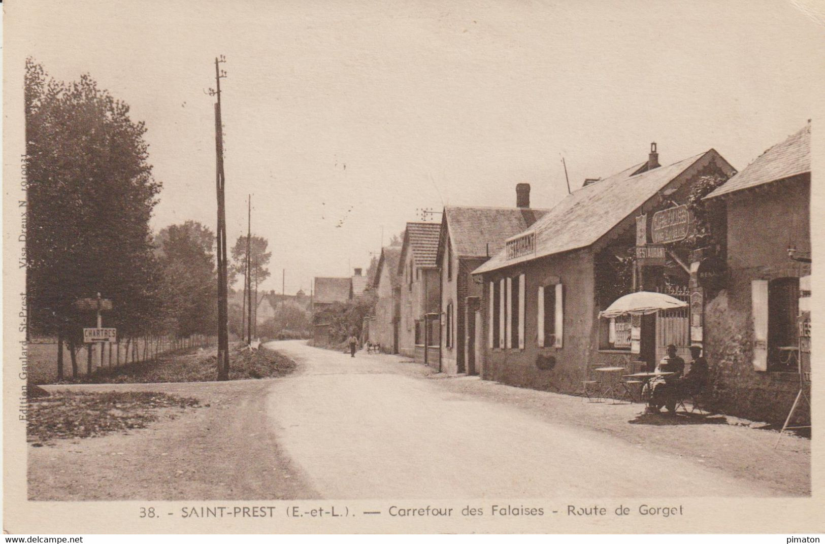 SAINT - PREST ( E Et L ) - Carrefour Des Falaises - Route De Gorget   RARE - Sorel-Moussel