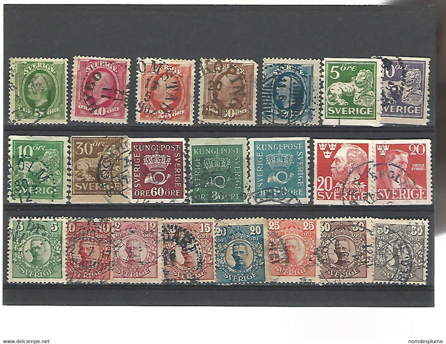 55246 ) Collection Sweden Postmark   Coil - Collections