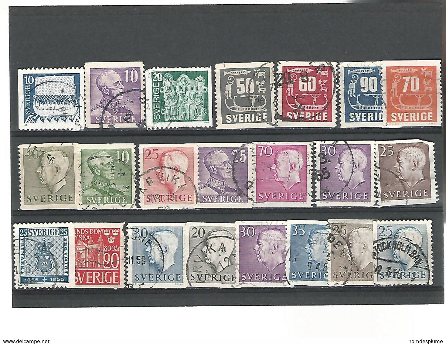 55247 ) Collection Sweden Postmark   Coil - Collections