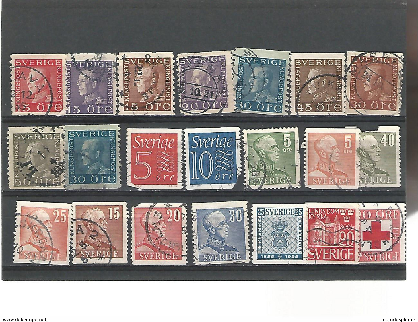 55249 ) Collection Sweden Postmark  Coil - Collections