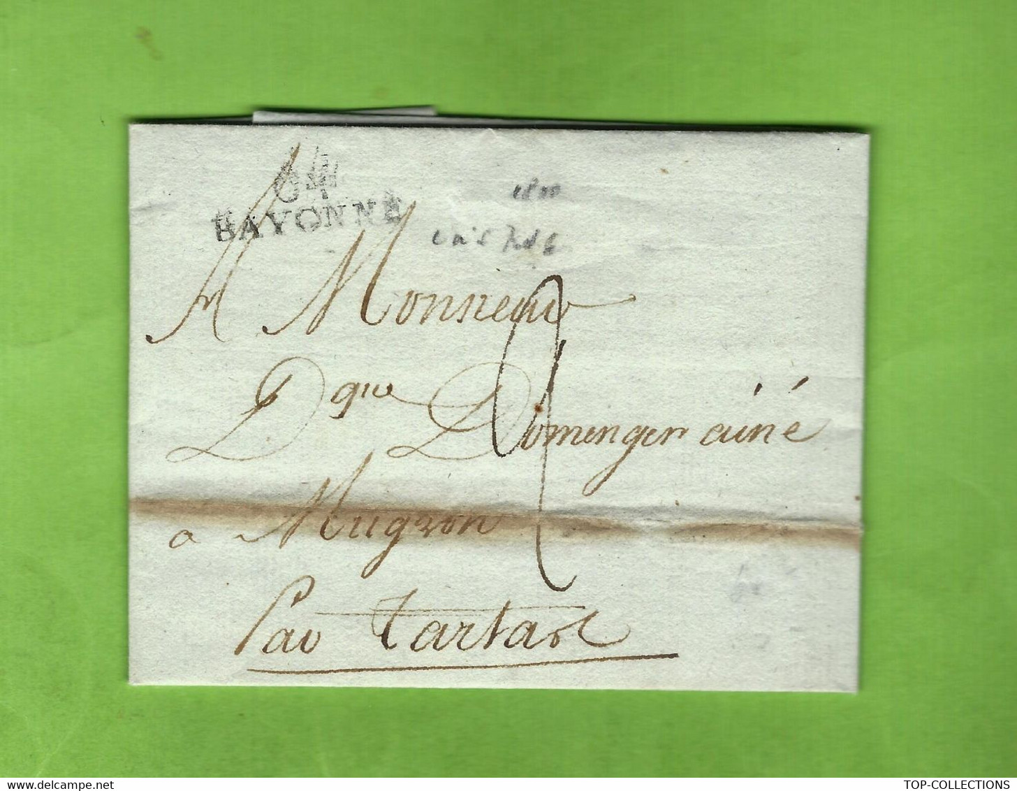 1804 NEGOCE NAVIGATION EMBARGO BLOCUS ANGLETERRE LEVEE De Monvielle Armateur à Bayonne => Domenger Ainé à Mugron V.HIST. - Documents Historiques