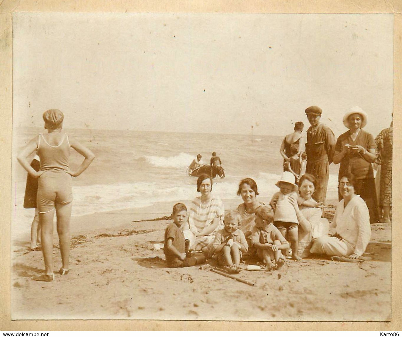 Mode * Baigneuse Baigneurs * Bain De Mer Plage * Maillot De Bain * Photo Ancienne - Mode