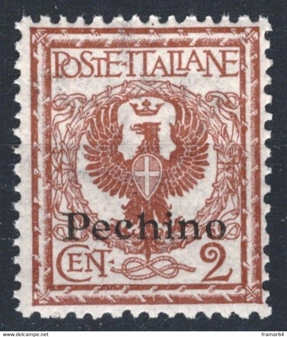 FF1 1917/1918 Uffici Postali All'Estero PECHINO Cent. 2 Sassone N. 9 Nuovo MNH** - Peking