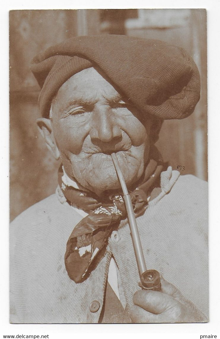 CPA Italie Types Napolitains Collection Artistique Prof A C Précurseur Vieil Homme Et Pipe - Napoli