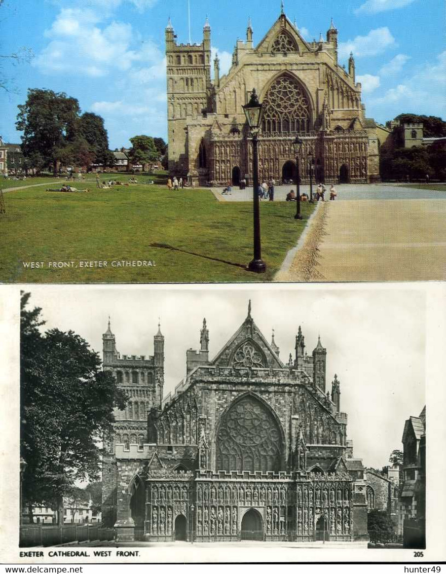 Exeter Cathedral 2 Postcards - Exeter