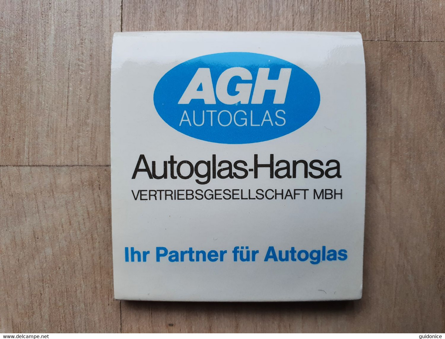 Zündholzheftchen Mit Werbung Für Autoteile-Zulieferer (Autoglas) - Boites D'allumettes