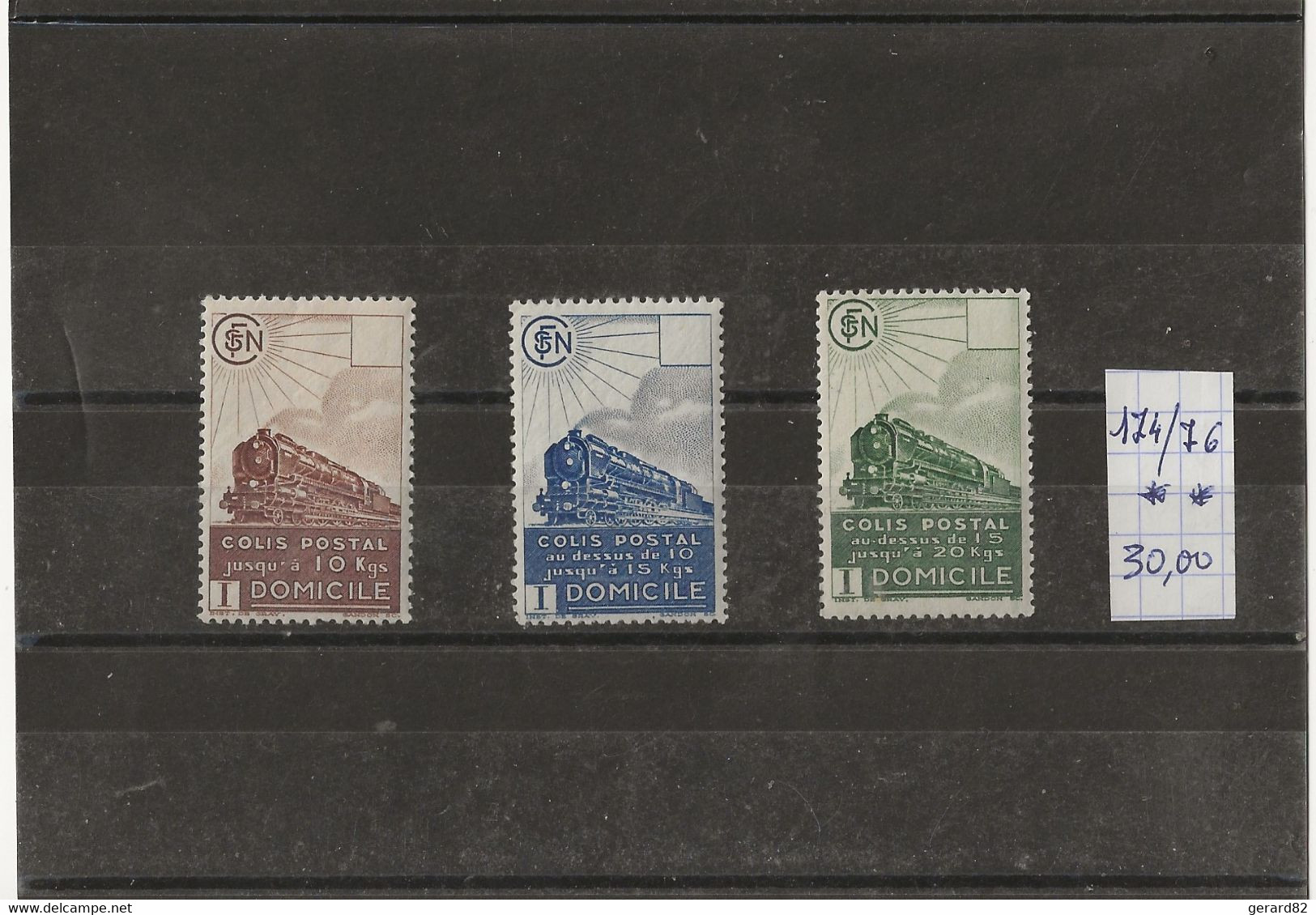 FRANCE COLIS POSTAUX N° 174/76 N** COTE 30€ - Nuovi