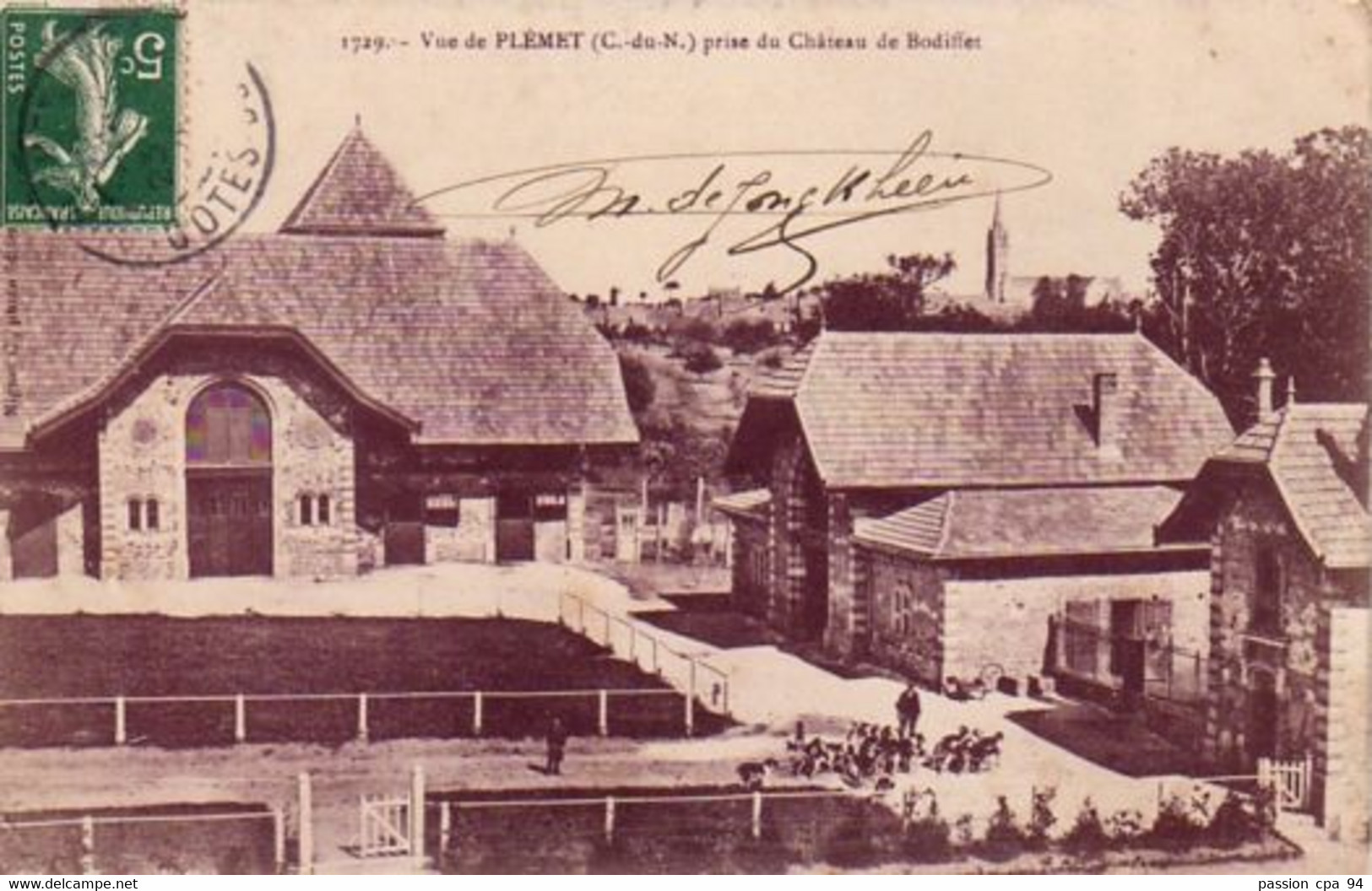 S08-002 Vue De Plémet Prise Du Château De Bodiffet - Otros & Sin Clasificación