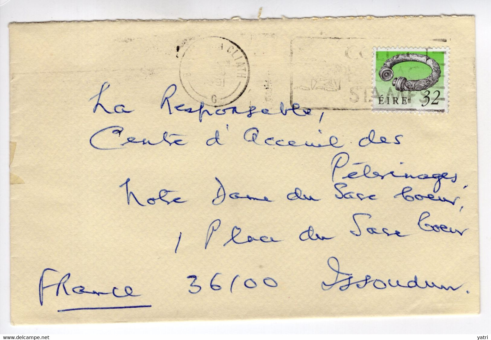 Irlanda (1991) - Busta Per La Francia - Lettres & Documents