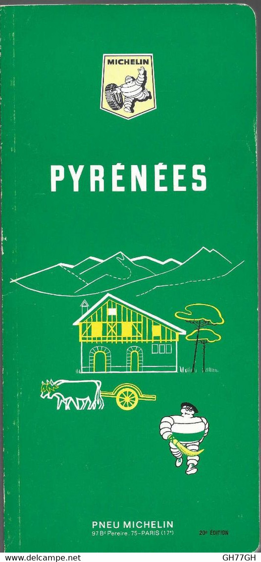 GUIDE VERT MICHELIN PYRENEES 1966 - Michelin (guide)