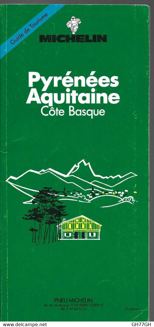 PYRENEES AQUITAINE COTE BASQUE -guide Vert Michelin 1989 - Michelin-Führer