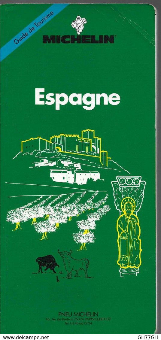 GUIDE MICHELIN ESPAGNE 1992 -guide De Tourisme - Michelin-Führer