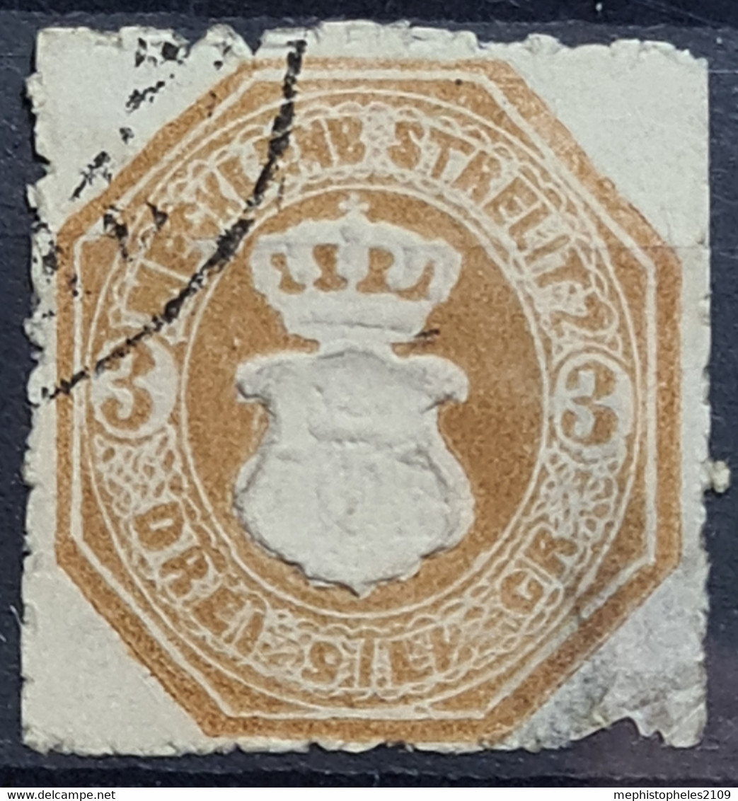 MECKLENBURG-STRELITZ 1864 - False Cancellation! - Mi 6 - Mecklenburg-Strelitz