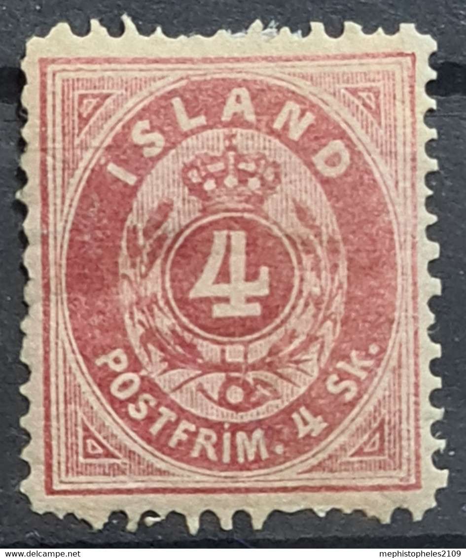 ICELAND 1873 - MLH - Sc# 2 - 4sk - Neufs