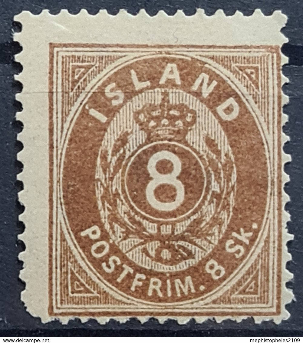 ICELAND 1873 - MLH - Sc# 3 - 8sk - Ongebruikt